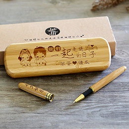 Bamboo Engraving Pen Gift Box