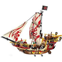 Navio de brinquedo montado One Piece