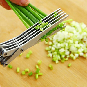 Five-layer chopped green onion scissors