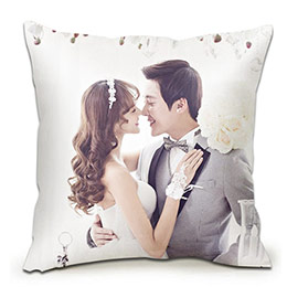 Wedding photo pillow customization