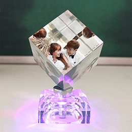 Creative Crystal Photo Cube