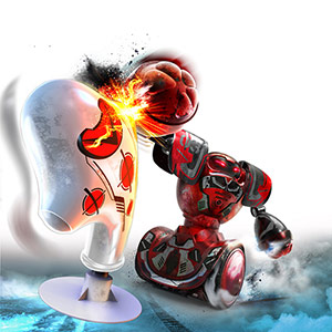 Children's remote control fighting robot