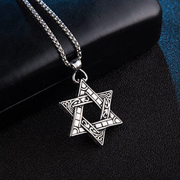 Vintage six-pointed star necklace