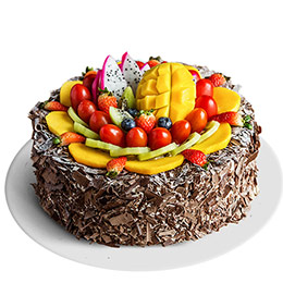 Gâteau d'anniversaire aux fruits et au chocolat