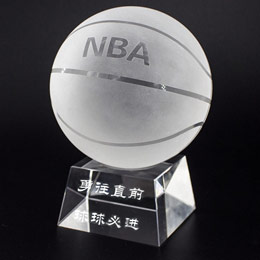 NBA crystal basketball ornaments