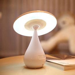Negative ion air purifying mushroom lamp