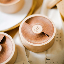 Twelve Constellations Solid Wood Music Box