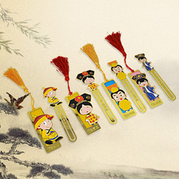 Plum, Orchid, Bamboo and Chrysanthemum Bookmark Gift Box