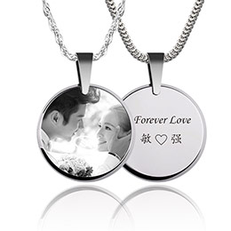 Customized Sterling Silver Medal Necklace