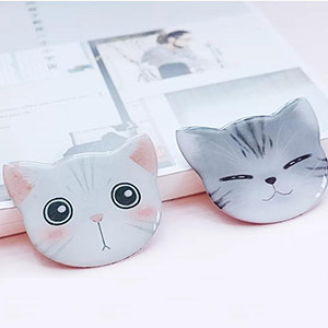 Cute cat portable makeup mirror