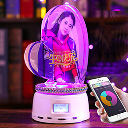 Romantic Heart Shaped Crystal Music Box