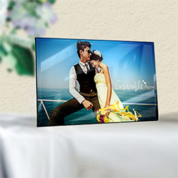 Photo crystal table customization