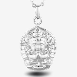 999 sterling silver zodiac Buddha pendant