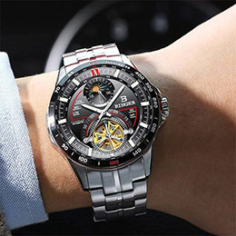 Binger tourbillon mechanical watch for men
