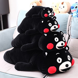 Japanese Kumamon bear plush pillow