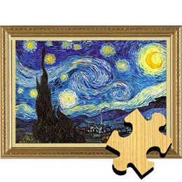 Van Gogh Starry Sky Wooden Jigsaw Puzzle