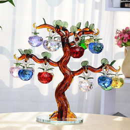 Colorful crystal apple tree