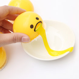 Tricky vent vomiting egg yolk toy