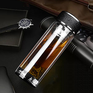 Business glass thermos cup