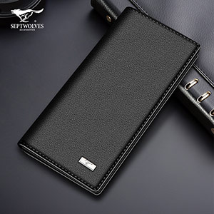 Septwolves men's long wallet