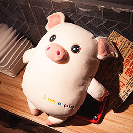 Super cute pig hand warmer pillow