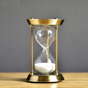 Metal hourglass