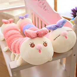 Colorful caterpillar doll