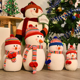 Christmas Snowman Plush Doll