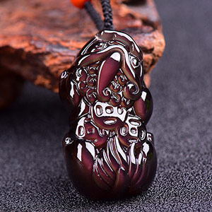 Obsidian Men's Pixiu Pendant