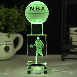 Customized NBA star crystal lamp