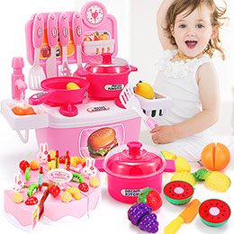 Pretend kitchen toy set