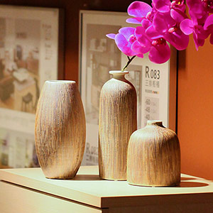 Zen stoneware flower vase