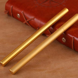 Brass neutral signature pen