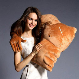 Super muscular man arm pillow