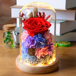 Eternal flower dried flower gift box