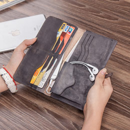 Men's leather fashion wallet