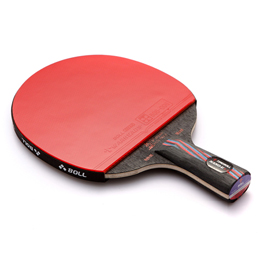 Red and black nano-carbon table tennis racket