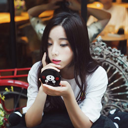 Kumamon makeup mirror power bank