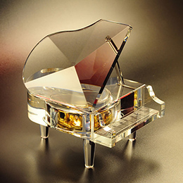 Crystal Piano Music Box