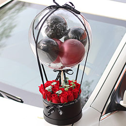 Confession balloon flower bouquet