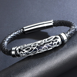 Men's Braided Leather Bracelet