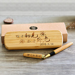 DIY Engraved Bamboo Pen Gift Box