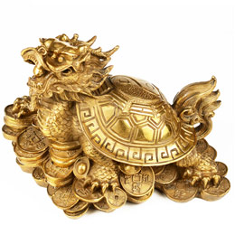 Feng Shui ornaments of dragon turtle to attract wealth and fortune