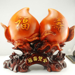 Super large peach ornaments