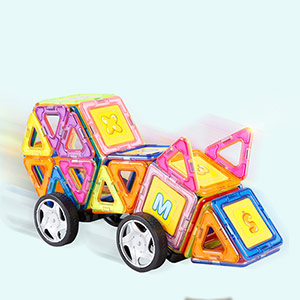 Children's magnetic educational building blocks