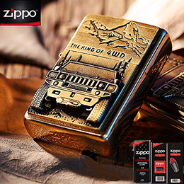 Accendino Zippo in rame puro per jeep