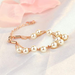 Princess Anna Fashion Multi-layer Pearl Bracelet