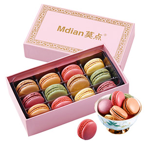 French macaron dessert gift box of 12 pieces