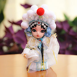 Chinese style Peking opera silk doll