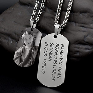 Photo Military Brand Necklace Customization